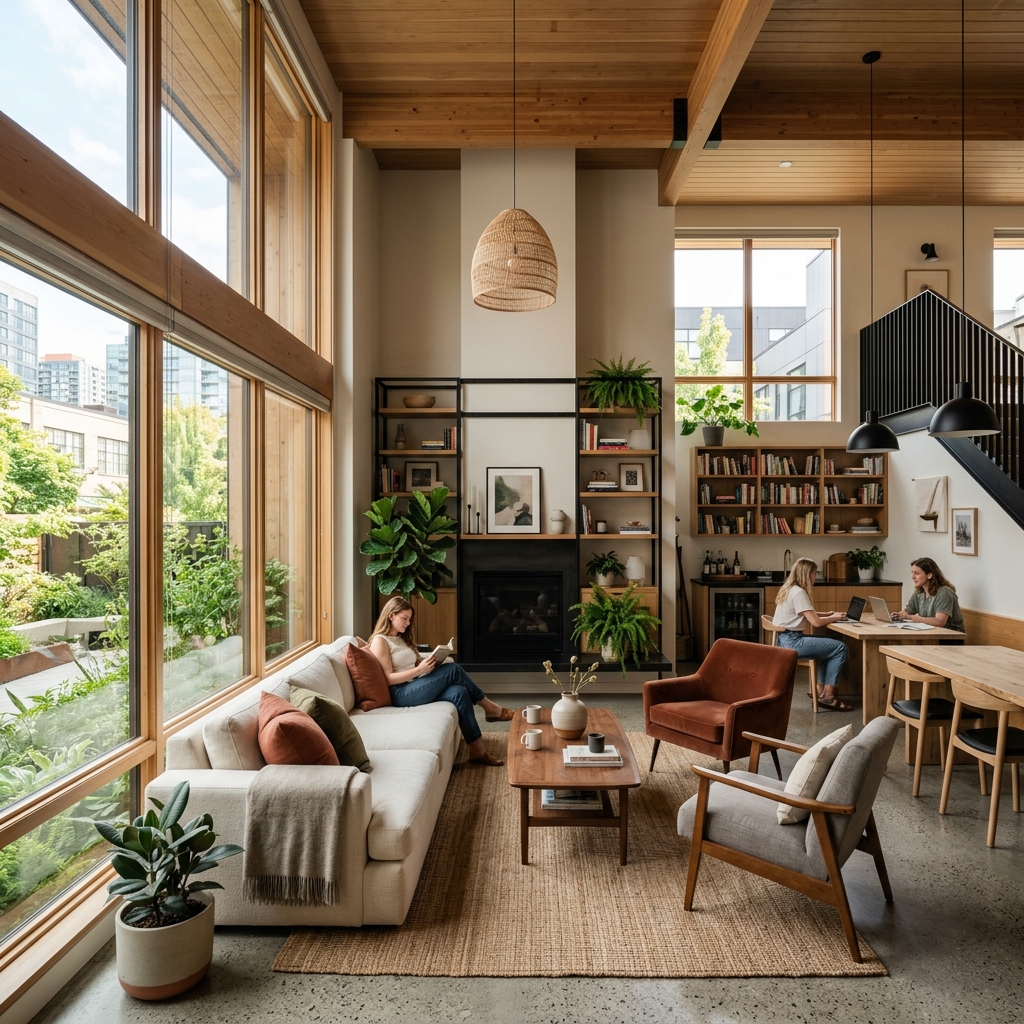 Modern Boarding House Interior